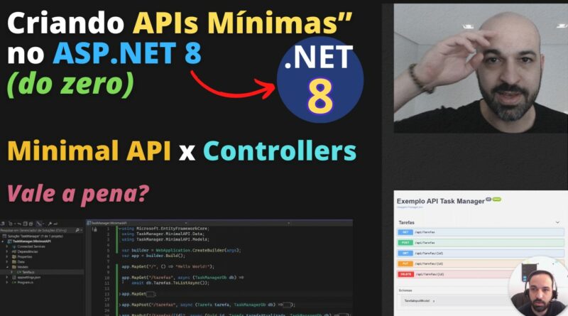 Minimal APIs x Controllers no ASP.NET 8 (.NET Core)