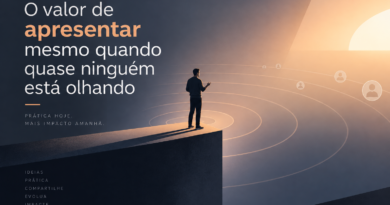 O valor de se apresentar e mesmo que para poucas pessoas